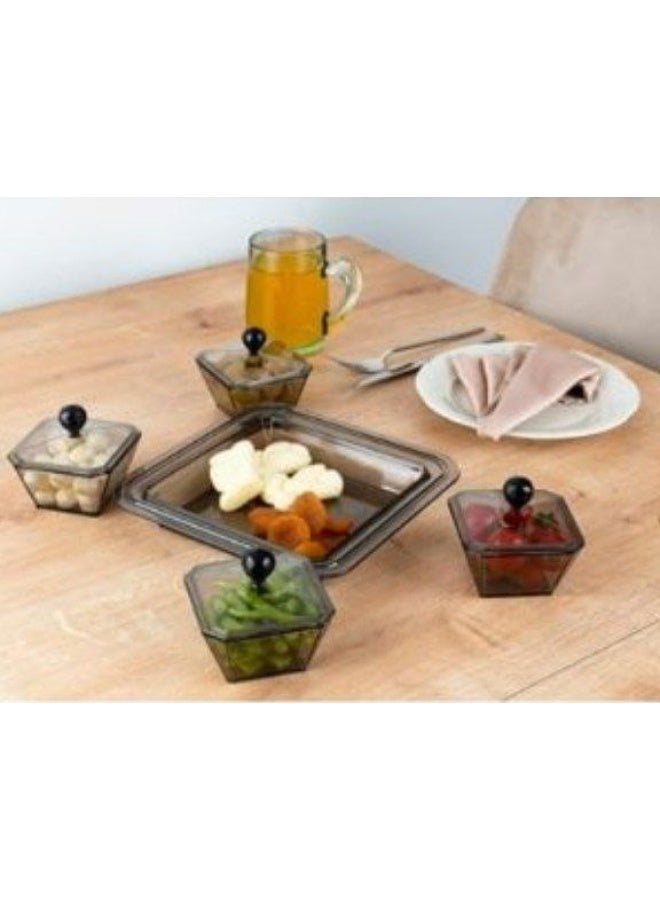 طقم تسالي اكريليك 4*1 -فاميه - Image 5